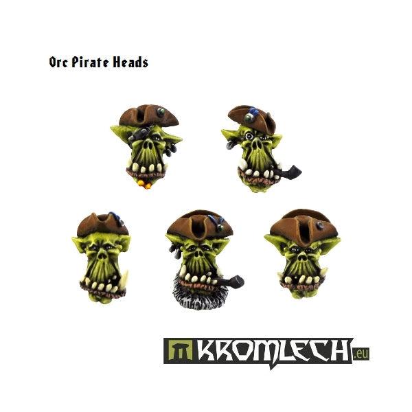 KROMLECH Orc Pirate Heads (10)