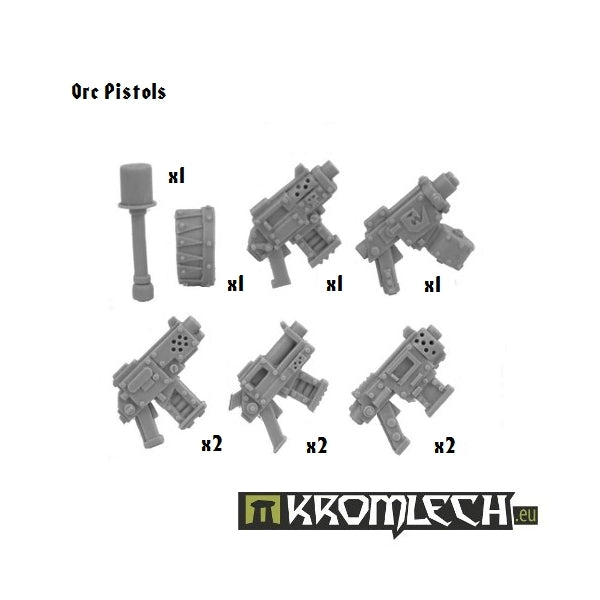 KROMLECH Orc Pistols (8 + Grenade and Shoulder Pad)