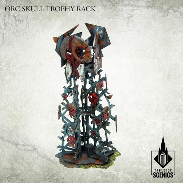 TABLETOP SCENICS Orc Skull Trophy Rack