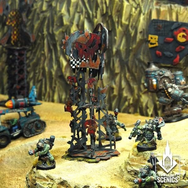 TABLETOP SCENICS Orc Skull Trophy Rack