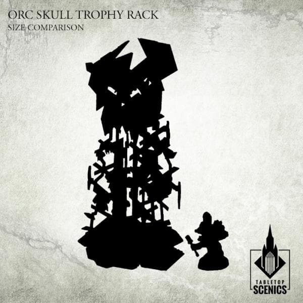 TABLETOP SCENICS Orc Skull Trophy Rack