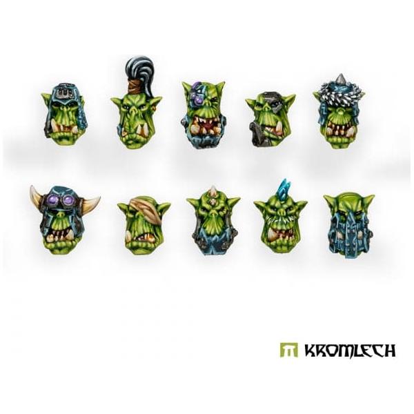 KROMLECH Orc Wild Tribez Heads (10)