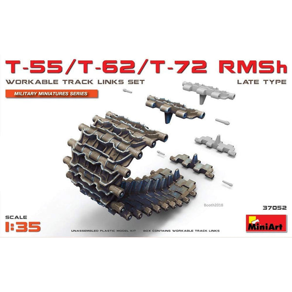 MINIART 1/35 T-55/T-62/T-72 RMSh Workable Track Links Set.Late Type