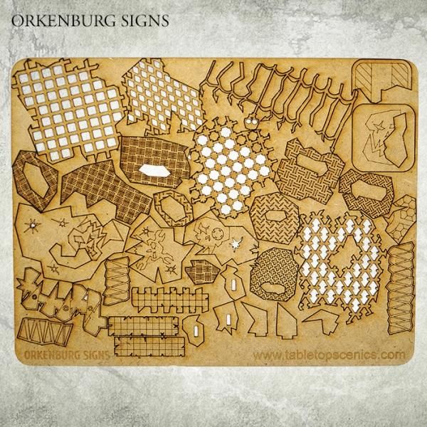 TABLETOP SCENICS Orkenburg Signs