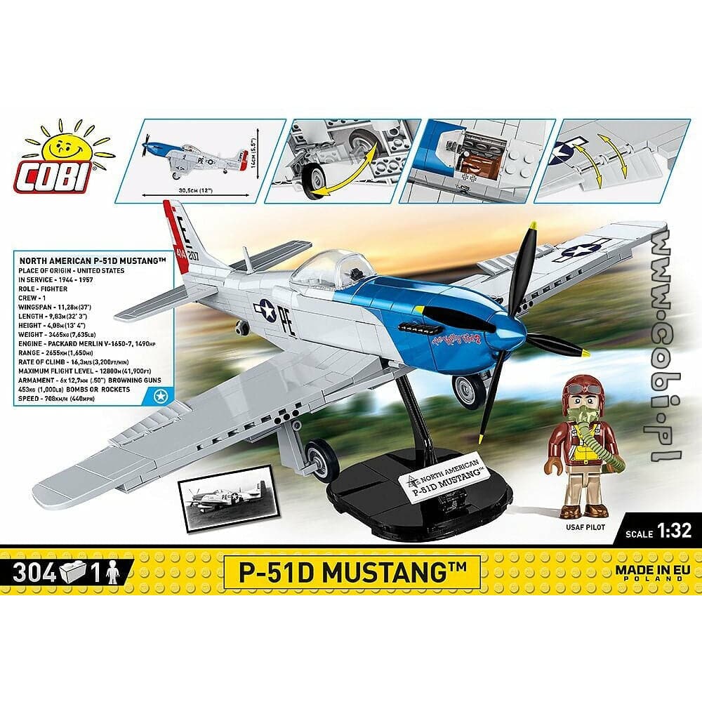 COBI WWII - P-51D Mustang 304 pcs