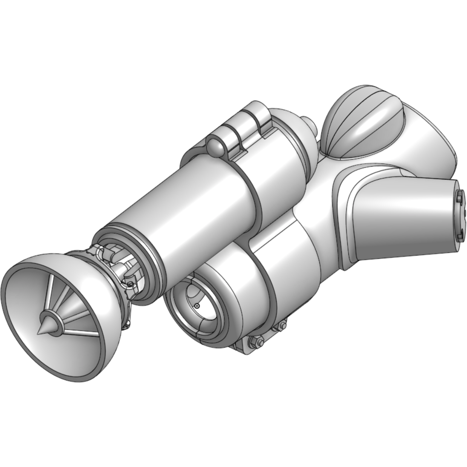 HWS 1/20 Maschinen Krieger Style (Ma.K) Hasegawa Groerhund' Upgrade Parts - Radar Unit with Forearm and Hands