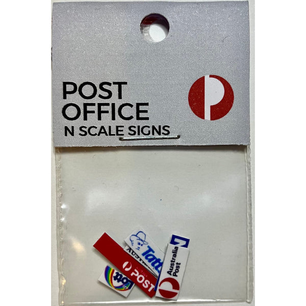 THE TRAIN GIRL Aussie Advertising “Post Office” 6pk - N Scale