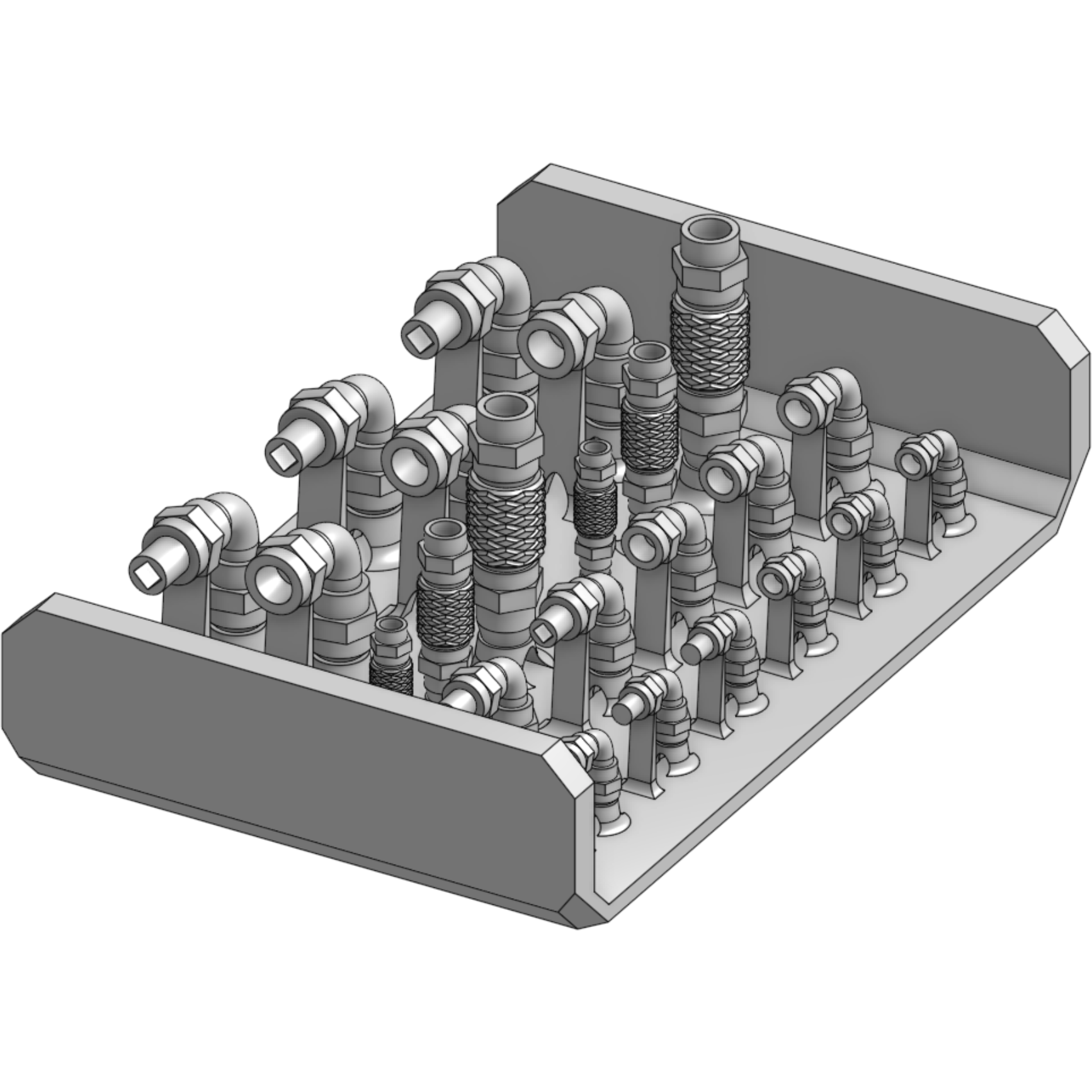 HWS Mini Pack Mixed Hydraulic Fittings (Non-Scale)