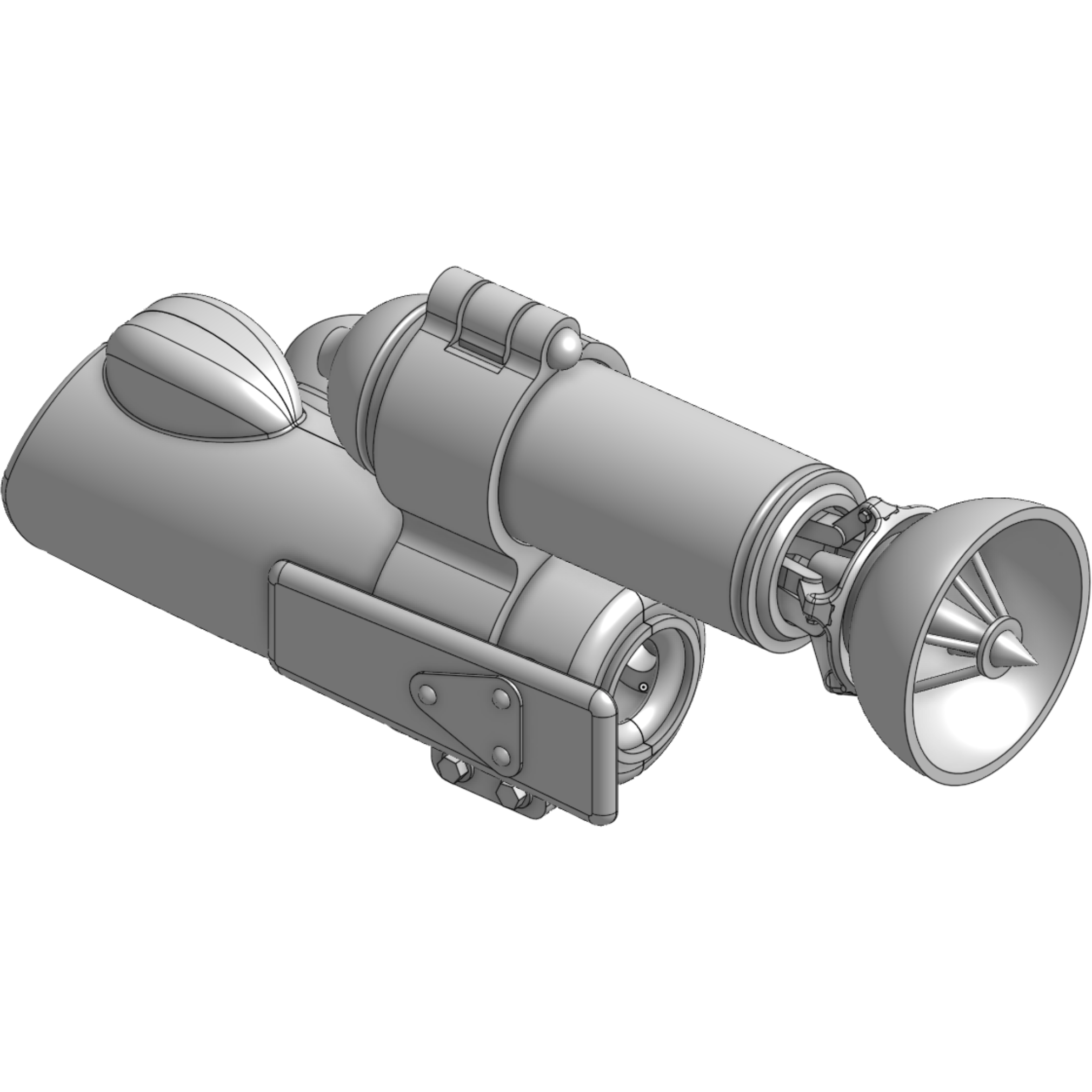 HWS 1/20 Maschinen Krieger Style (Ma.K) Hasegawa Groerhund' Upgrade Parts - Radar Unit with Forearm and Hands