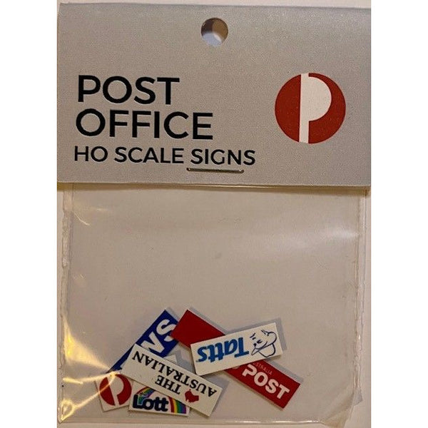 THE TRAIN GIRL Aussie Advertising “Post Office” 6pk - HO Scale
