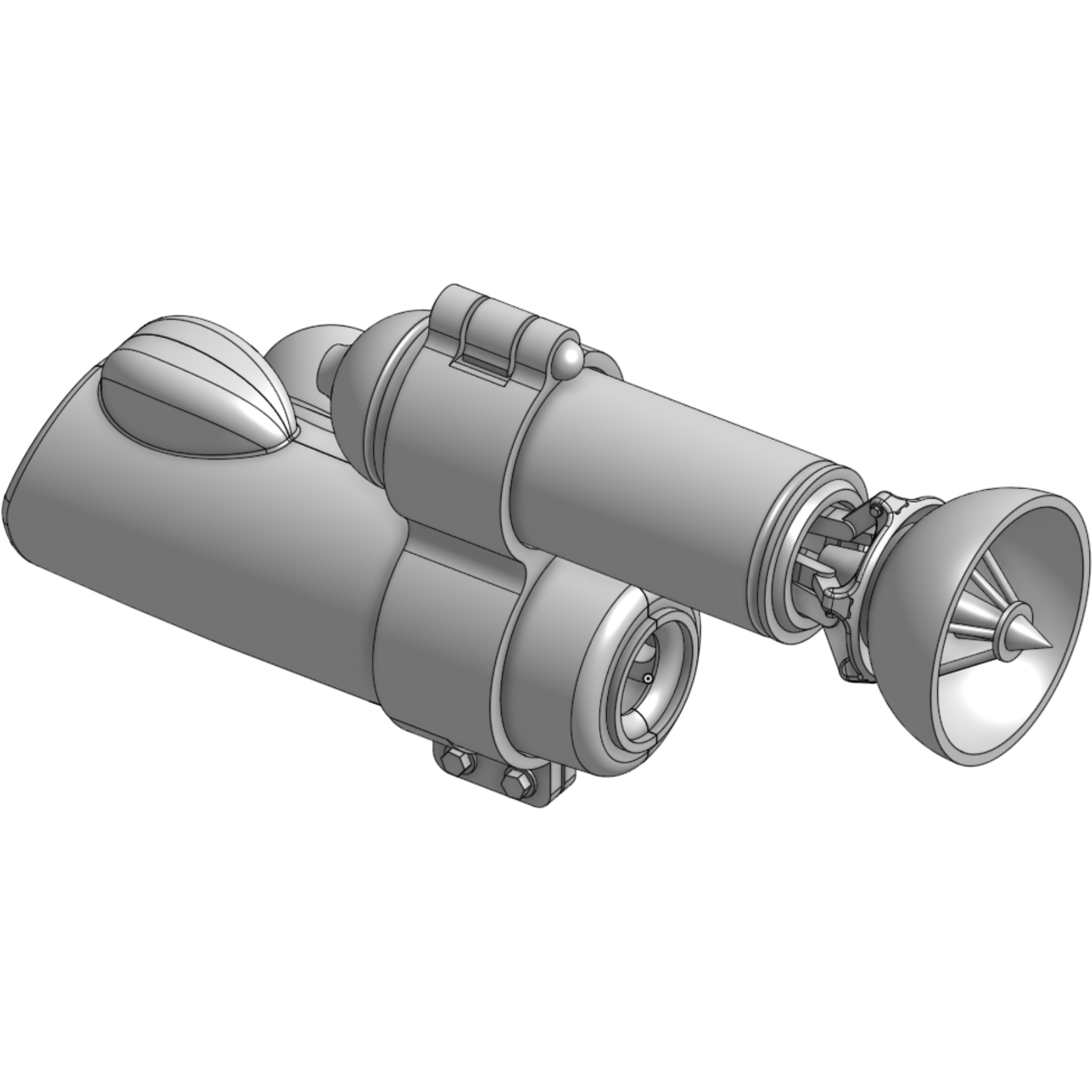 HWS 1/20 Maschinen Krieger Style (Ma.K) Hasegawa ‘Großerhund' Upgrade Parts - Radar Unit with Forearm and Hands