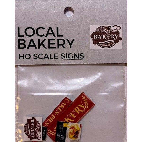 THE TRAIN GIRL Aussie Advertising "Local Bakery" 6pk - HO Scale