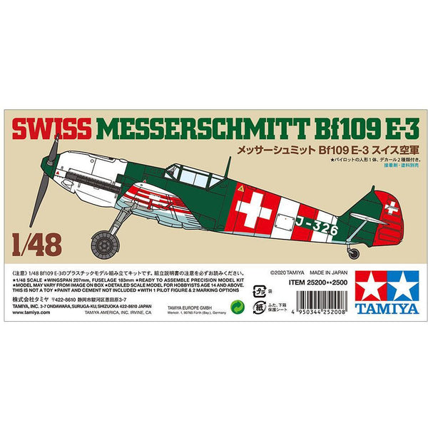 TAMIYA 1/48 Swiss Messerschmitt BF109 E-3