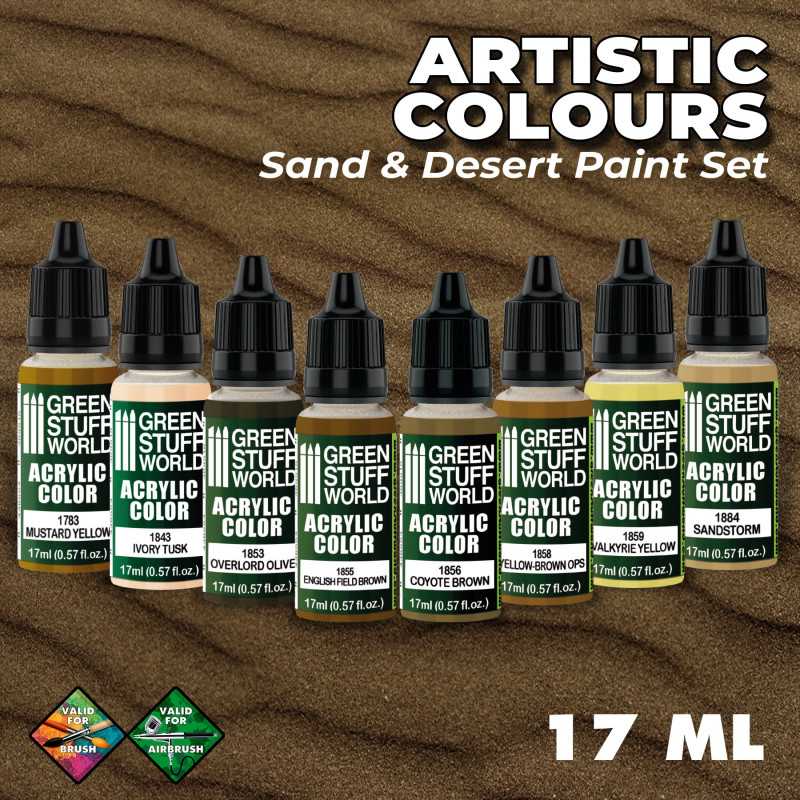 GREEN STUFF WORLD Paint Set Sand and Desert