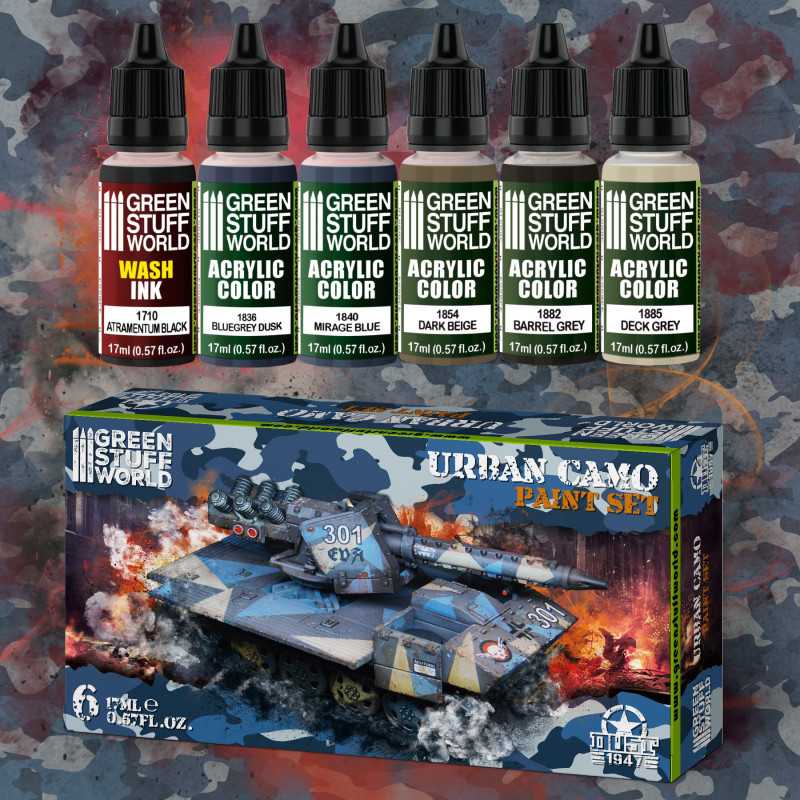 GREEN STUFF WORLD Paint Set Urban Camo