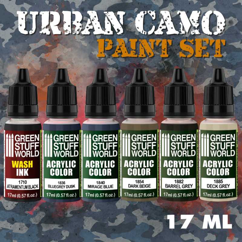 GREEN STUFF WORLD Paint Set Urban Camo