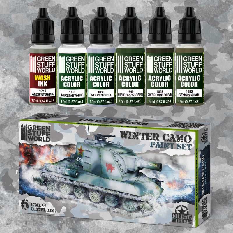 GREEN STUFF WORLD Paint Set Winter Camo