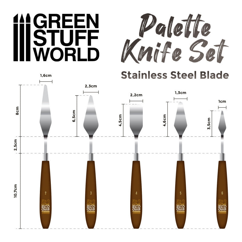 GREEN STUFF WORLD Palette Knife - Modeling Spatulas Tools