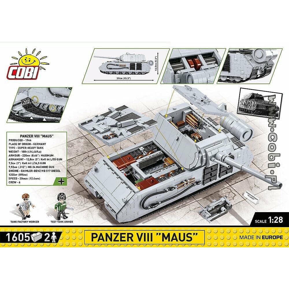 COBI WWII - Panzer VIII Maus 1605 pcs