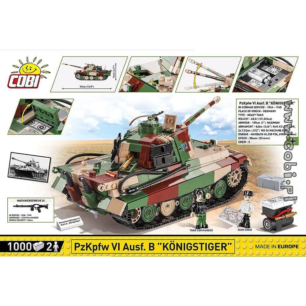 COBI World War II - Panzerkampfwagen VI Ausf. B "Knigstige