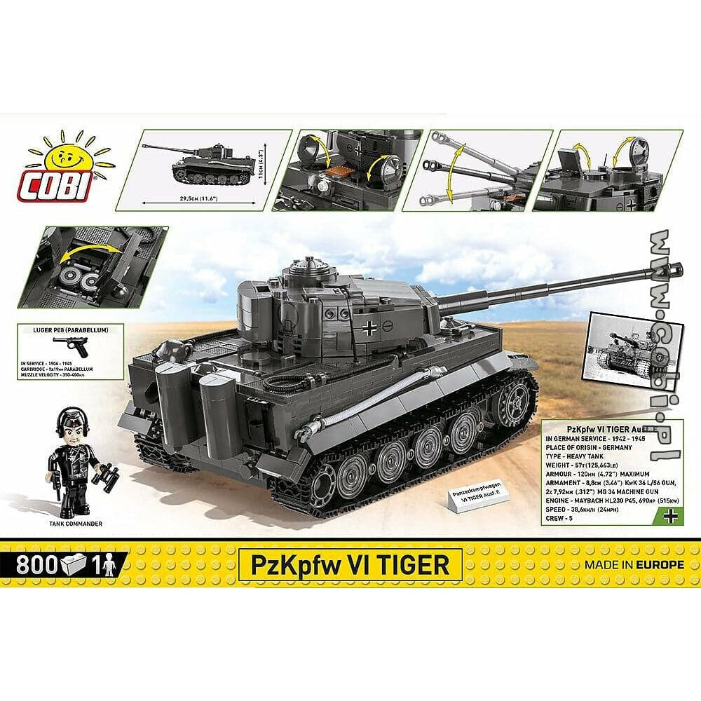 COBI World War II - Panzerkampfwagen VI Ausf. E (800 Pieces