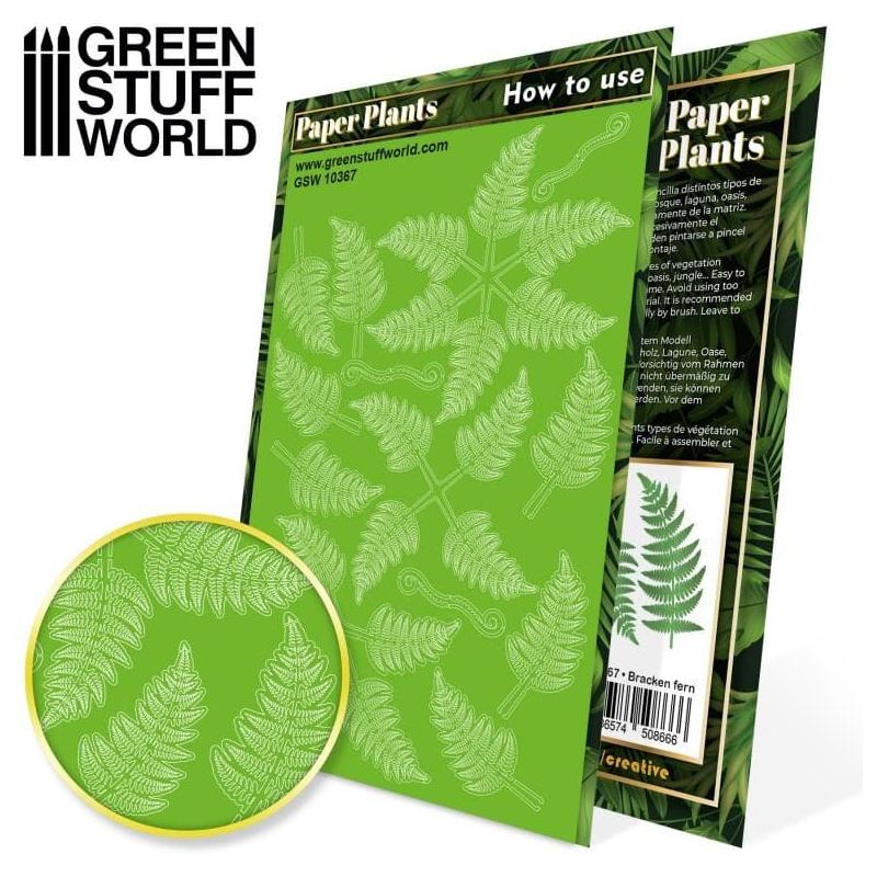 GREEN STUFF WORLD Paper Plants - Bracken Fern