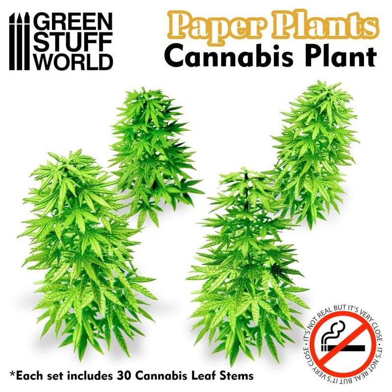 GREEN STUFF WORLD Paper Plants - Cannabis