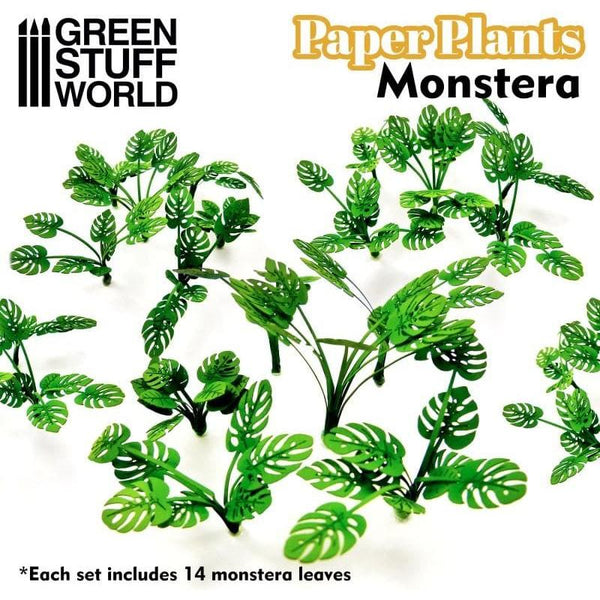 GREEN STUFF WORLD Paper Plants - Monstera