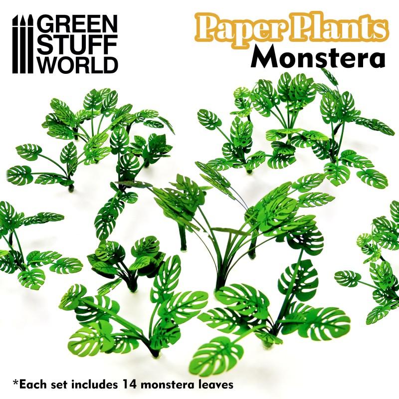 GREEN STUFF WORLD Paper Plants - Monstera