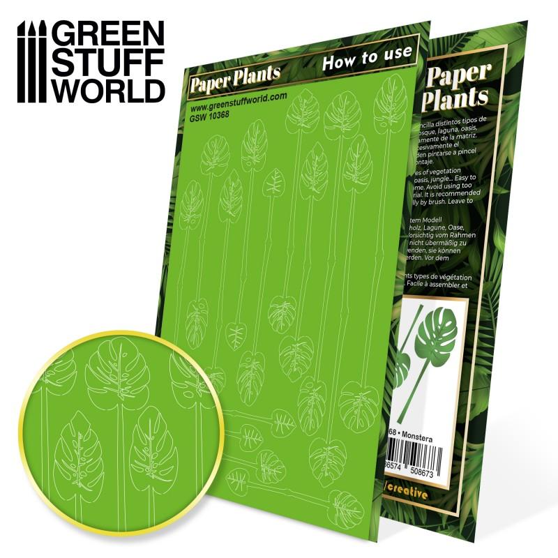 GREEN STUFF WORLD Paper Plants - Monstera