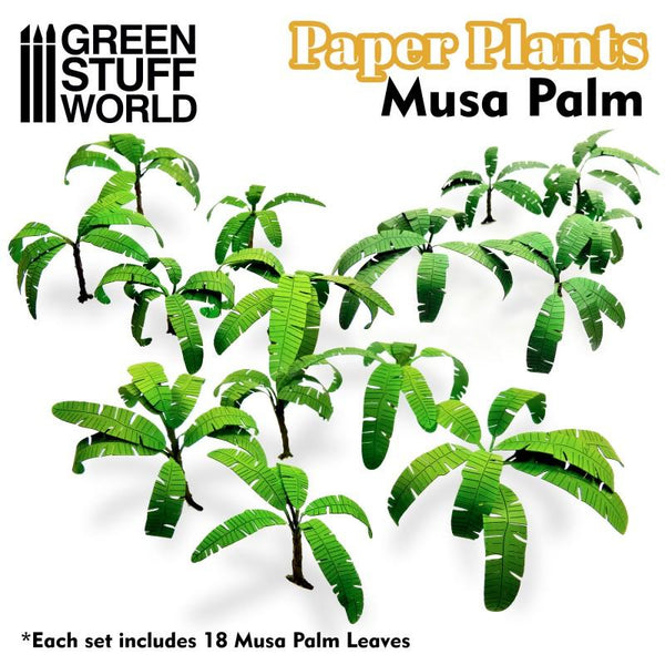 GREEN STUFF WORLD Paper Plants - Musa Trees