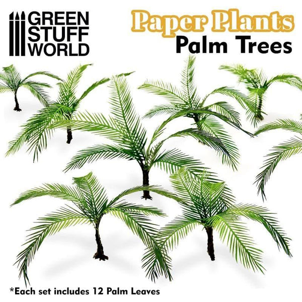 GREEN STUFF WORLD Paper Plants - Palm Trees