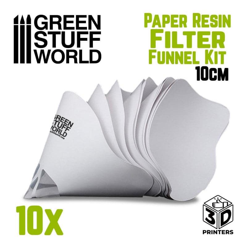 GREEN STUFF WORLD Paper Resin Filter Funnel Kit 10cm