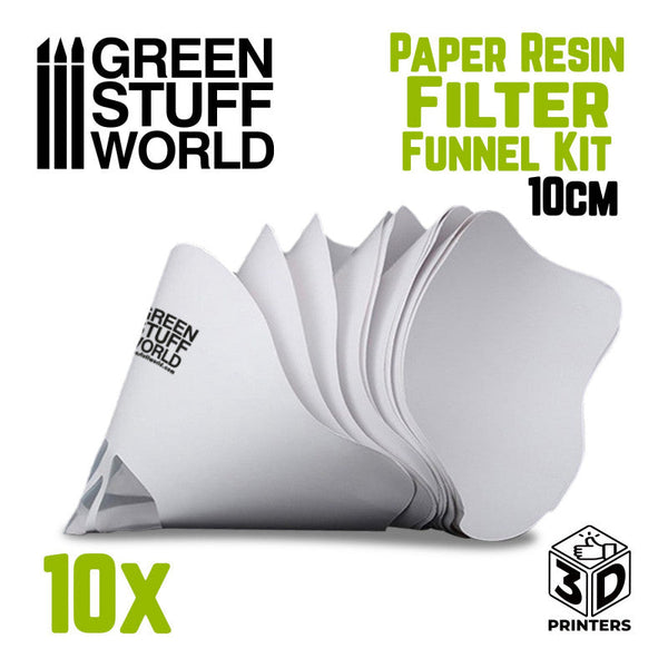 GREEN STUFF WORLD Paper Resin Filter Funnel Kit 10cm