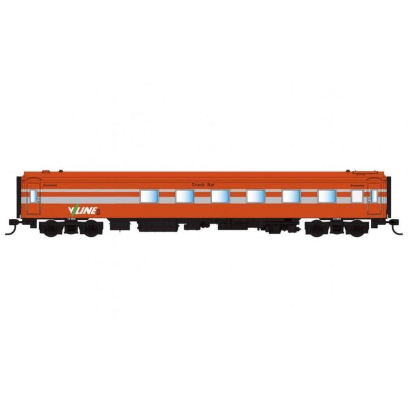 POWERLINE HO Victorian 'S' Carriage V/Line 10BRS Tangerine and Silver Ribbon Livery