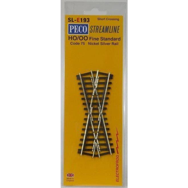 PECO OO/HO Streamline Short Crossing Code 75 Electrofrog