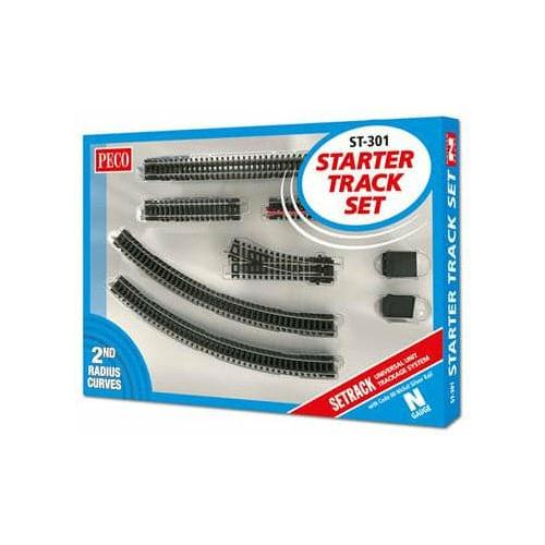 PECO N Setrack Starter Set 2nd Radius Code 80 (ST301)