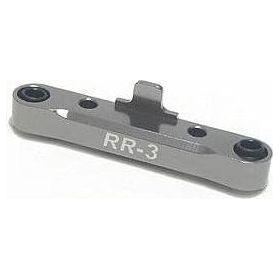 3RACING Rear Suspension Holder (3 Degree) For Mini Inferno Titanium