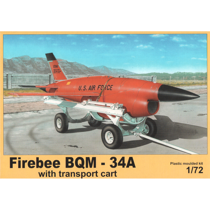PLUS MODEL 1/72 Firebee BQM-34 with Transport cart