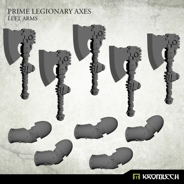 KROMLECH Prime Legionaries CCW Arms: Axes [Left] (5)