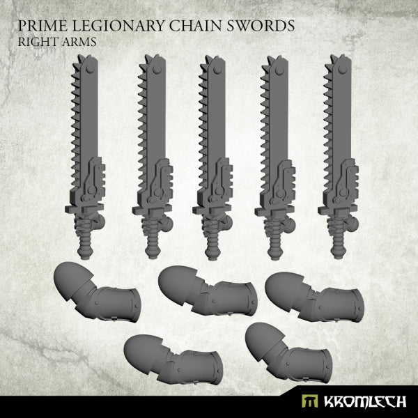 KROMLECH Prime Legionaries CCW Arms: Chain Swords [Right] (5)