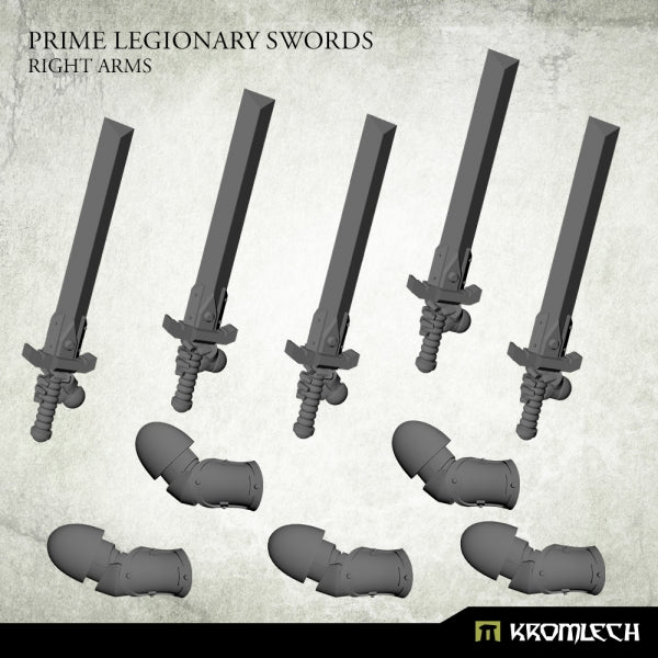 KROMLECH Prime Legionaries CCW Arms: Swords [Right] (5)