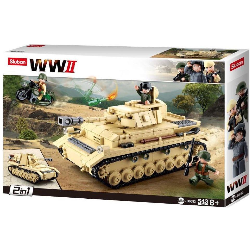 SLUBAN WWII Tank Panzer IV 543pcs