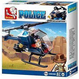 SLUBAN Police Helicopter 87pcs