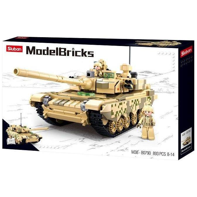 SLUBAN Model Bricks Tank 99A 893pcs