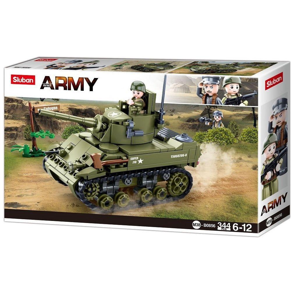 SLUBAN WWII M5 Light Tank 344pcs