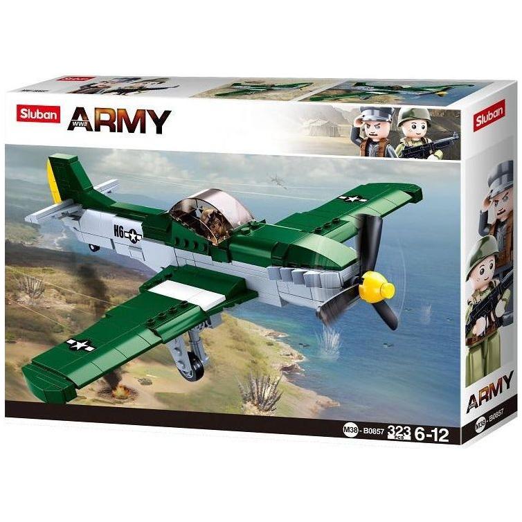 SLUBAN WWII P51D Fighter 323pcs