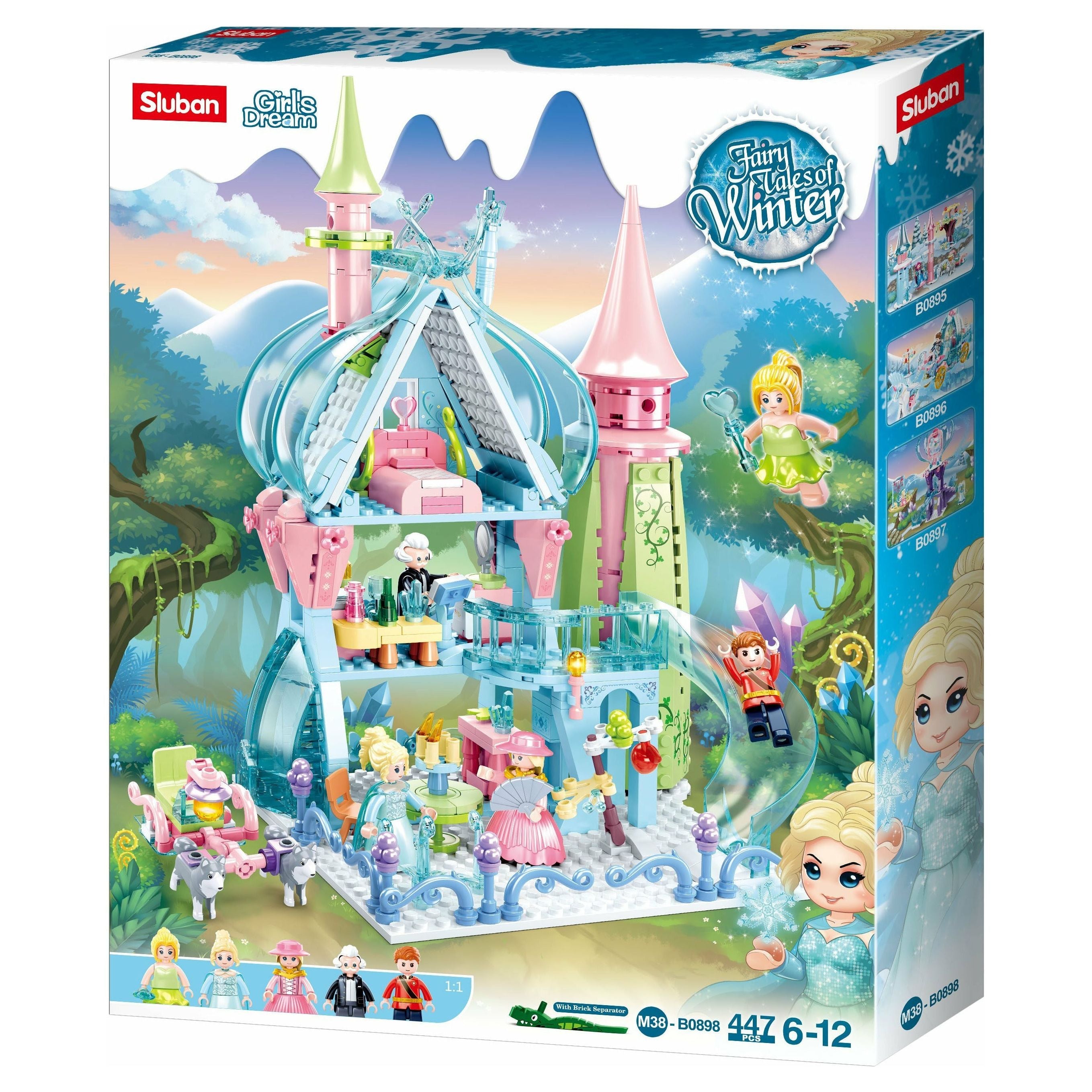 SLUBAN Girl's Dream Fairy Tails of Winter Castle 447pcs