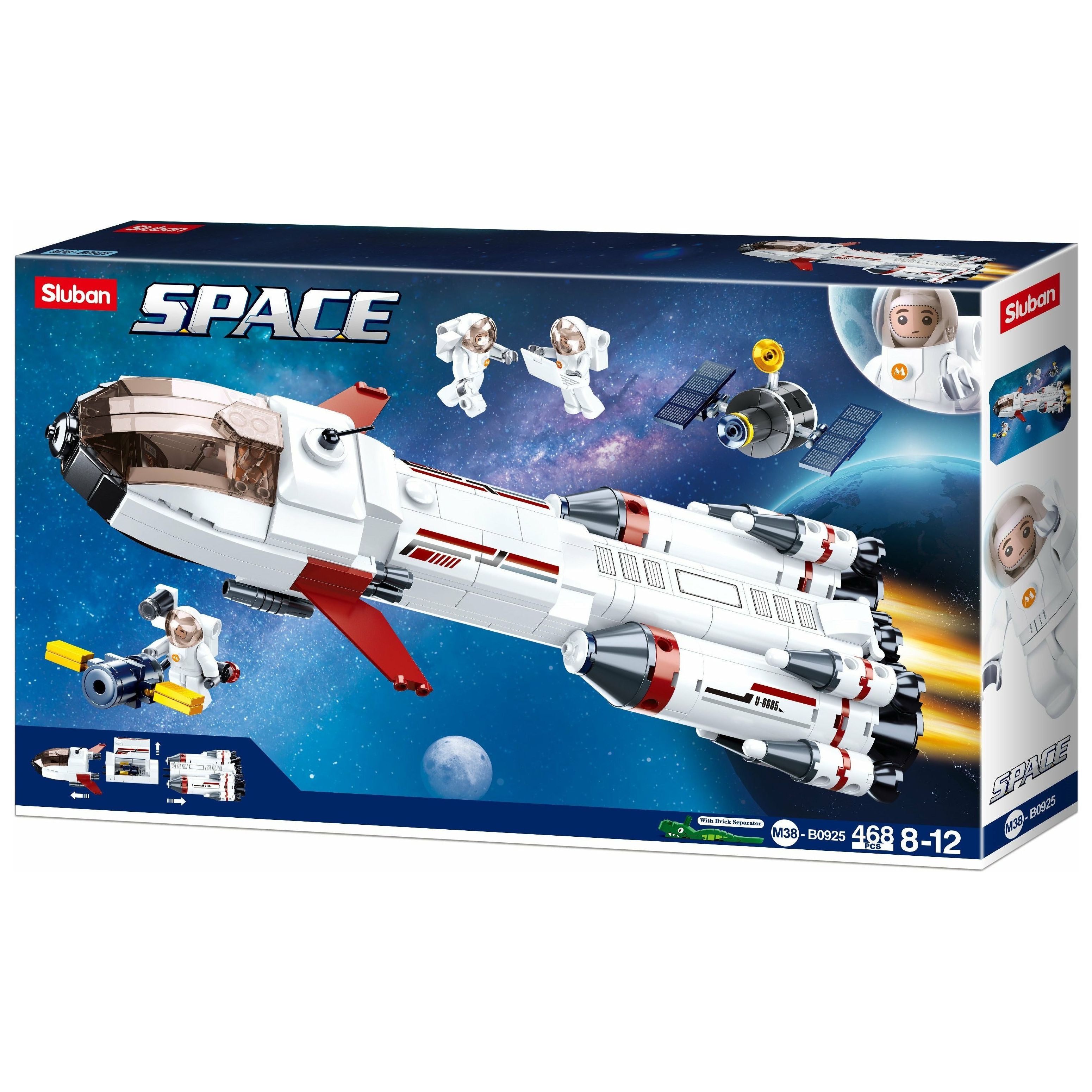 SLUBAN Space Saturn Expedition Rocket 468pcs