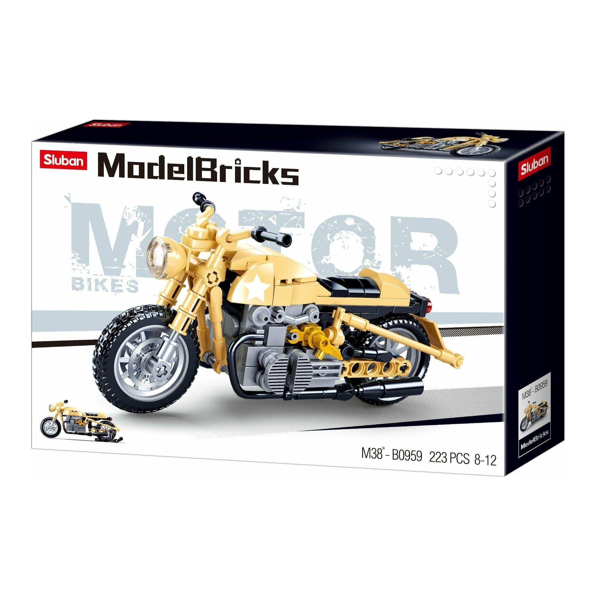 SLUBAN Model Bricks R75 Motorcycle 223pcs